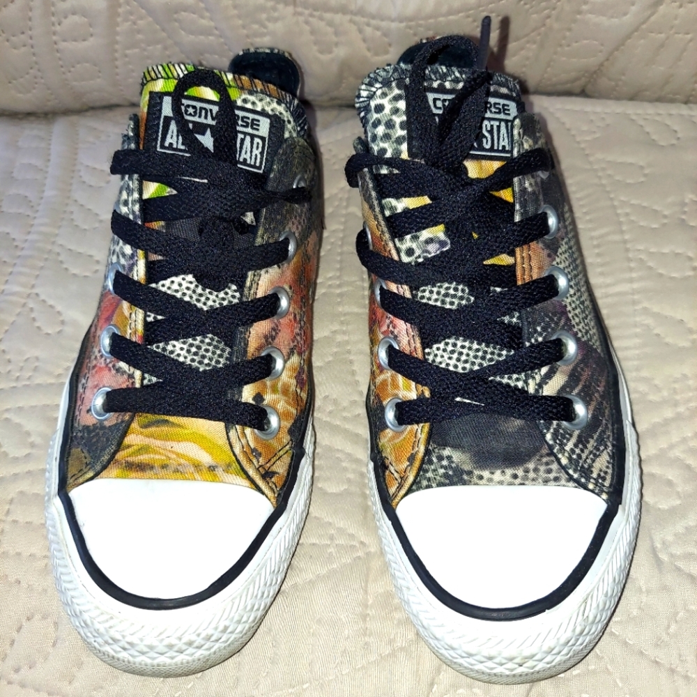 Converse All Star women's sneakers Multi Color Laces Size 5